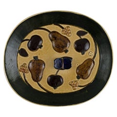 Timo Sarvimäki 'B. 1948' for Designhuset, Oval Dish in Ceramics with Fruits