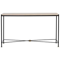Tara Shaw Maison, Iron Console with Stone Top 7