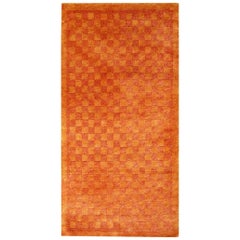 Tapis tibétain de méditation en laine de soie nouée à la main Mat Kampa Dzong Djoharian Design