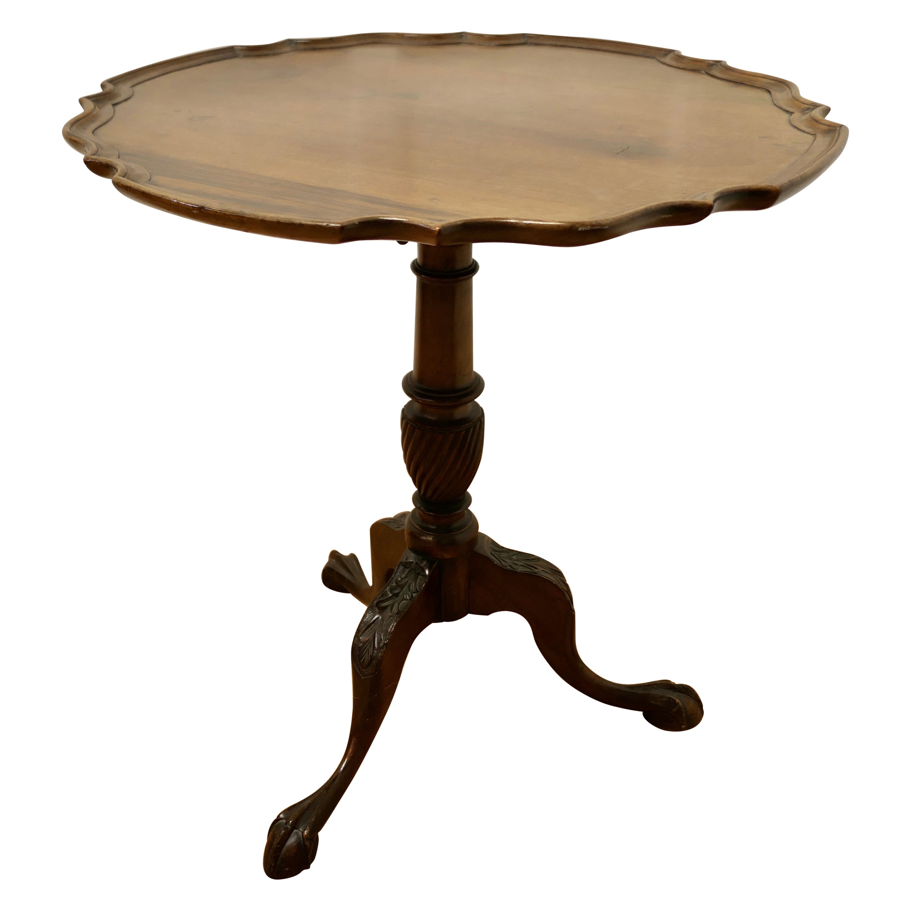 19th Century Tilt Top Wine Table For Sale