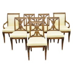 Karges Sillas de Comedor de Pierna de Sable de Estilo Neoclásico Francés, Juego de 8