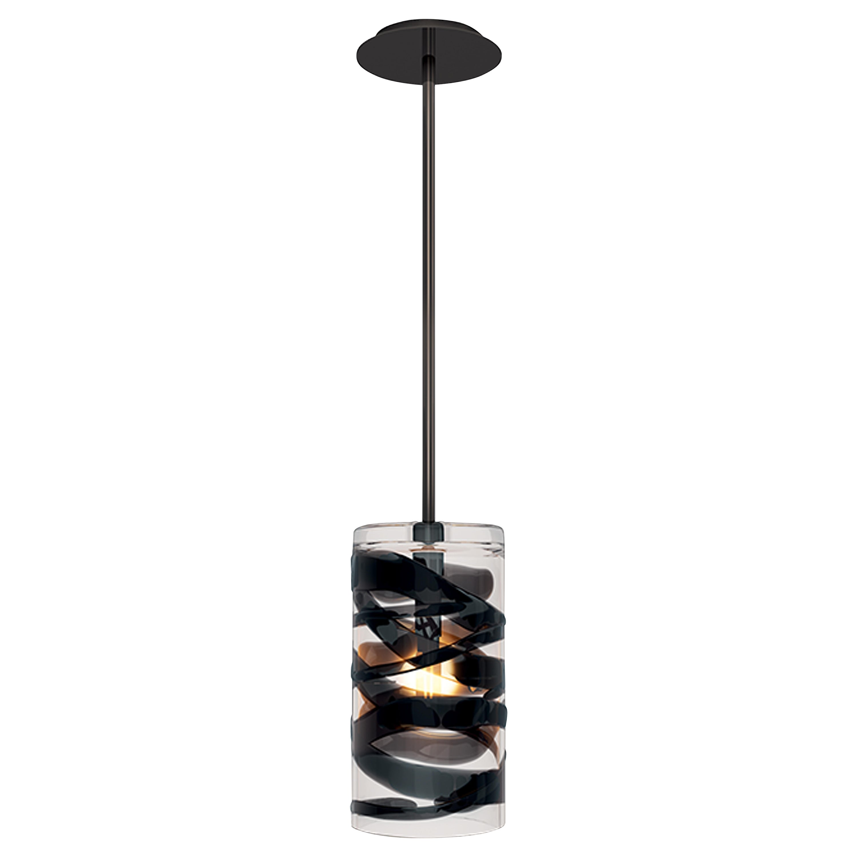 Lampe à suspension contemporaine en verre soufflé de Murano conçue par Peter Marino pour Venini en vente