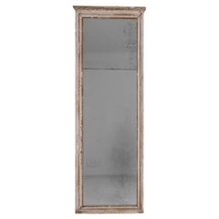 1820s French White Patinated Mirror