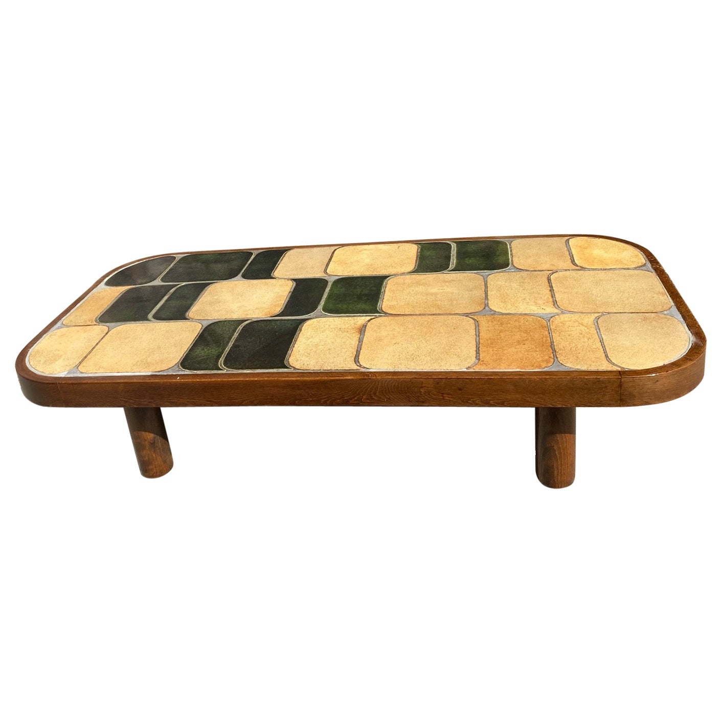 "Shogun" Ceramic Coffee Table by Roger Capron, Vallauris, France, 1970s