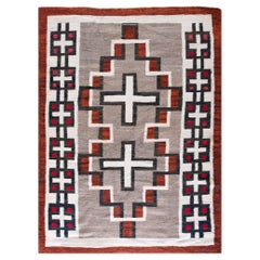 Early 20th Century American Navajo Carpet ( 4' x 5'9" - 122 x 176 )