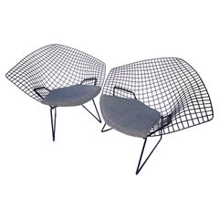 Harry Bertoia for Knoll Small Diamond Chairs/ Pair