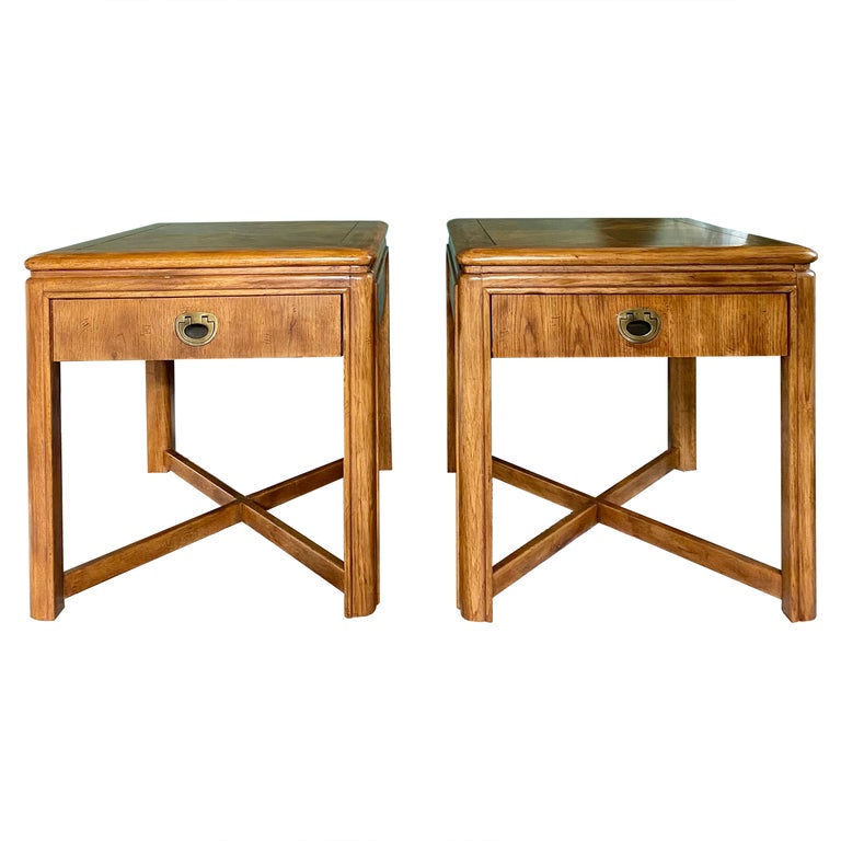 1970s Drexel Heritage Pair of End Tables For Sale at 1stDibs