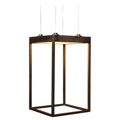 Reng, Kusho I Architectural Void Space Brass Pendant Light