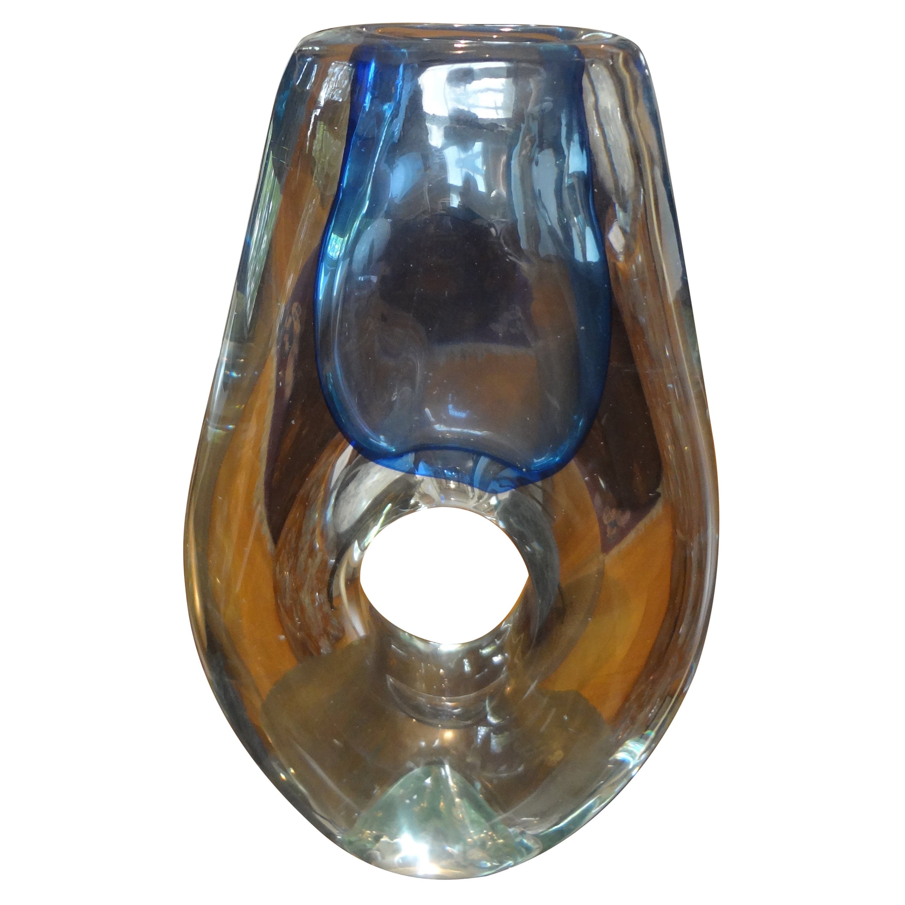 Modernist Glass Vase or Sculpture