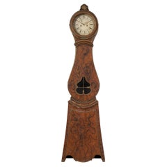 Early 19th Century Swedish Faux Paint Long Case Clock