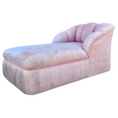 Vintage Hollywood Regency Chaise Lounge 