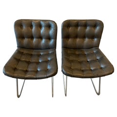 1960s Vintage Robert Haussmann for Stendig Rh- 304 De Sede Chairs Set of 2
