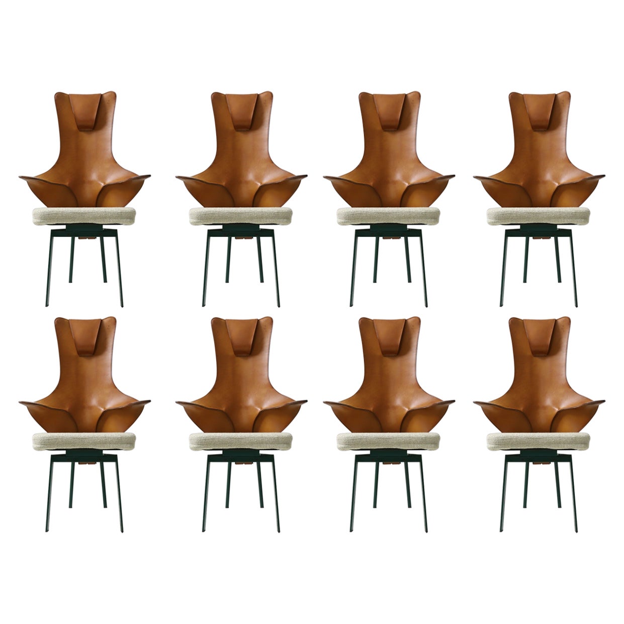 Rare set of 8 'Regina' chairs by Paolo Deganello for Zanotta, Italy 1991 For Sale