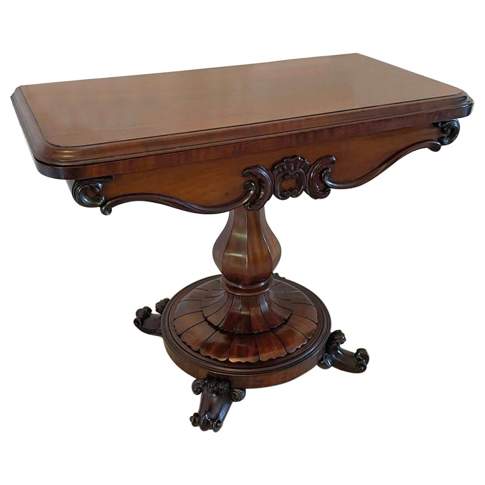 Outstanding Quality Antique Victorian Mahogany Card/Side Table For Sale