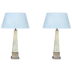 Pair of "Obelisk" Table Lamps by Samuel Marx