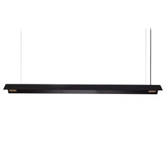 Small Misalliance Ex Jet Black Suspended Light by Lexavala