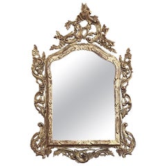 Wood Baroque Mirror 1900s, Antiques