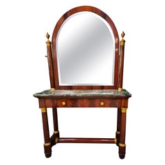 Napoleon III Empire Dressing Table in Mahogany Late 19th Century