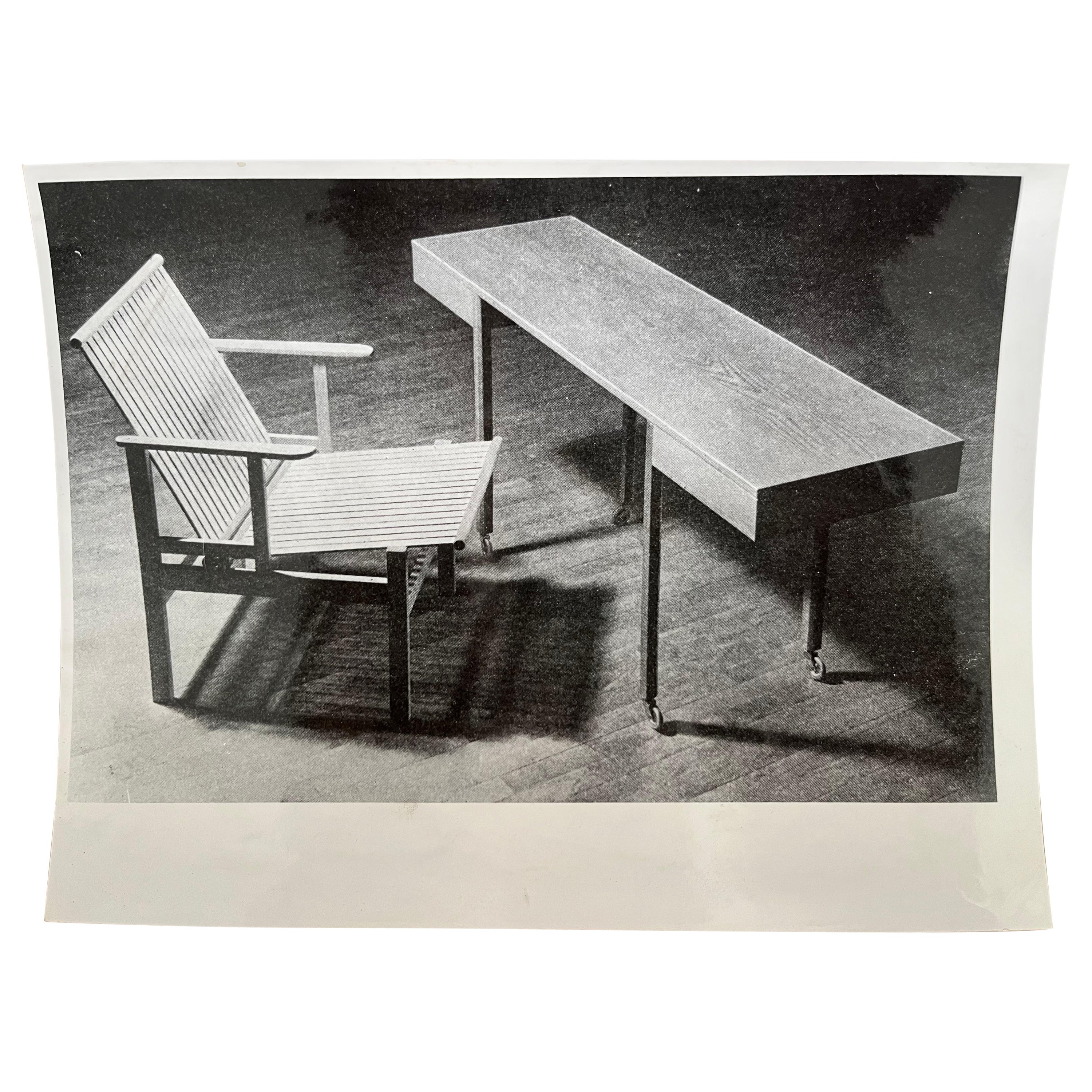 Original Photo of Furniture by Karl Erik Ekselius / Sweden, 1952