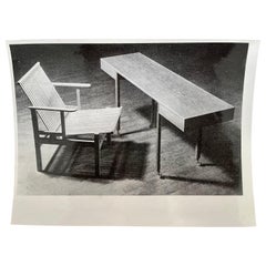Vintage Original Photo of Furniture by Karl Erik Ekselius / Sweden, 1952
