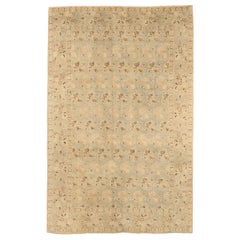 Antiker handgefertigter persischer Teppich in Täbriz-Muster