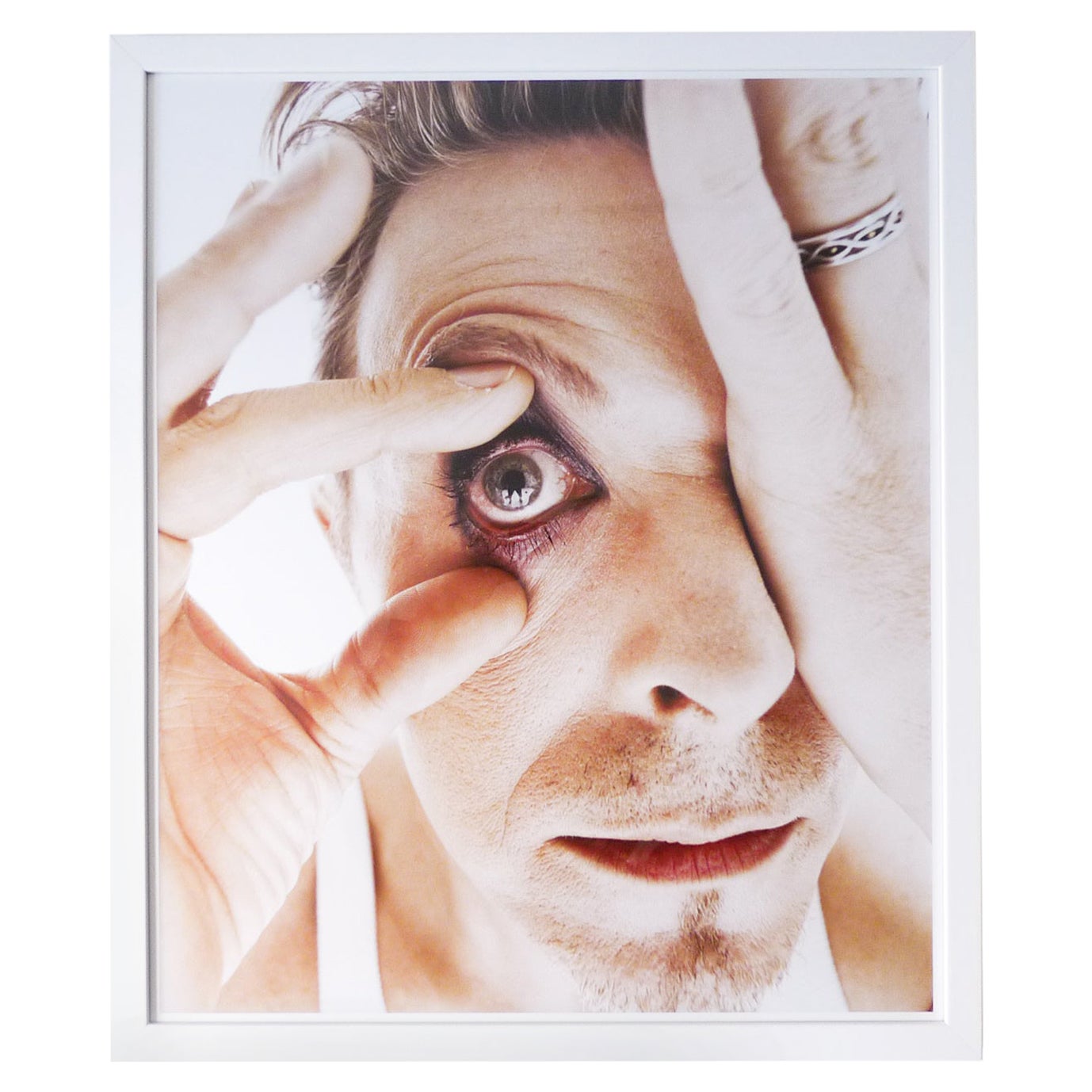 Edition limitée signée "Bowie's Eye"". Impression par Rankin, Dazed & Confused 1995. en vente