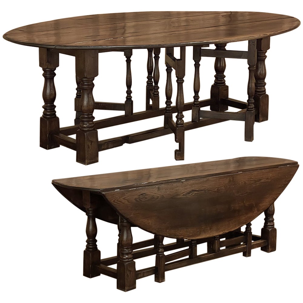 Gateleg Folding Dining Table at 1stDibs