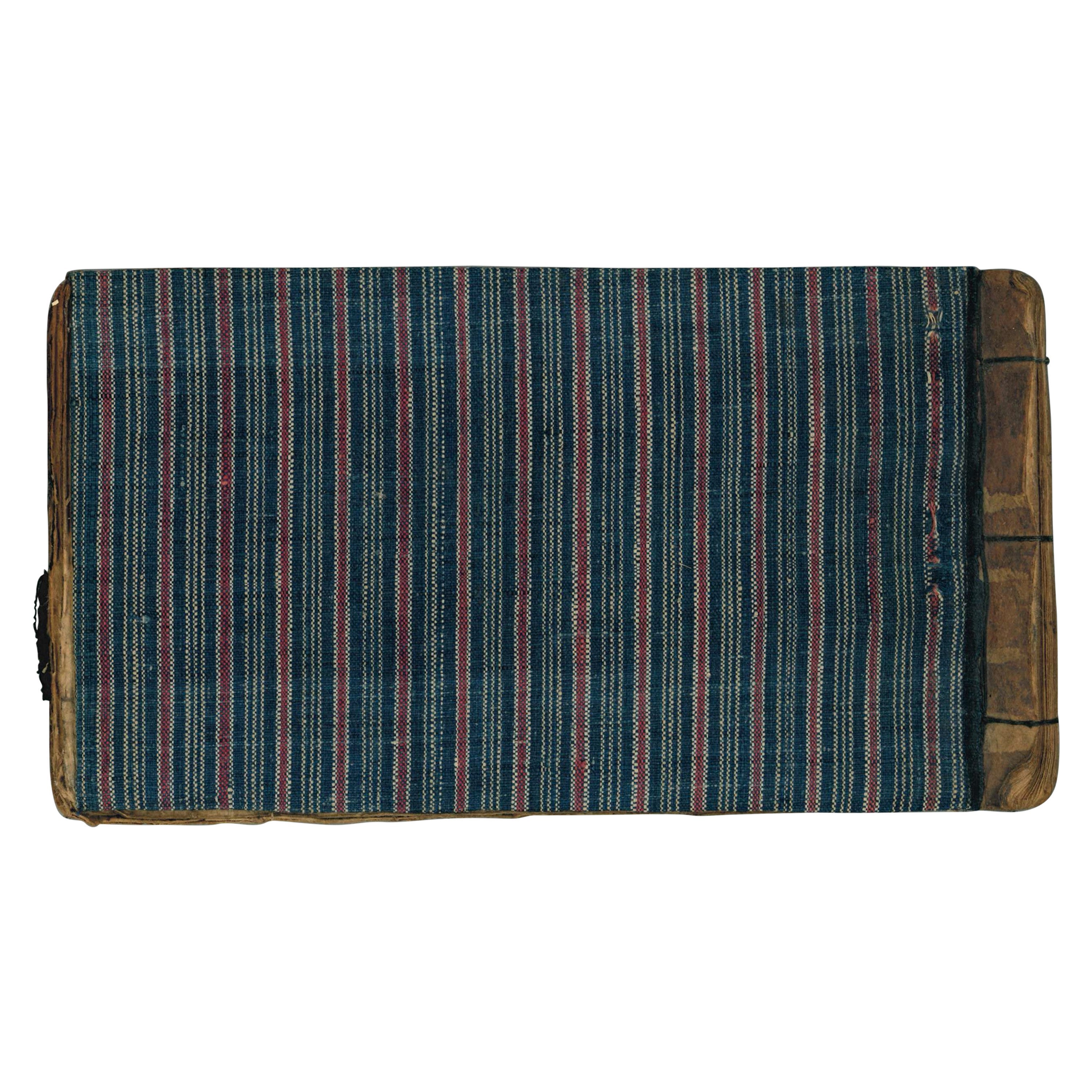 Antique Japanese Late 19th Century Kimono Textile Swatch Book For Sale