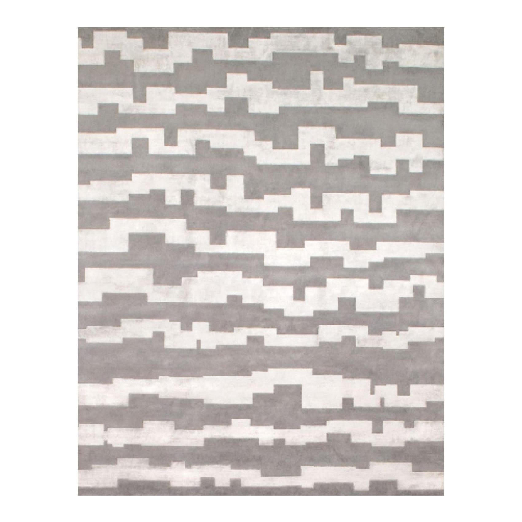 Ash Aztec Rug AZTEC Rug by Illulian For Sale at 1stDibs
