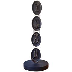 Richard Light Bronze Totem Sculpture 4