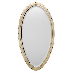 Oval Brass Mirror