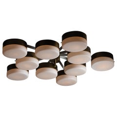 Rare Flush Mount Ceiling Light by Angelo Lelii for Arredoluce