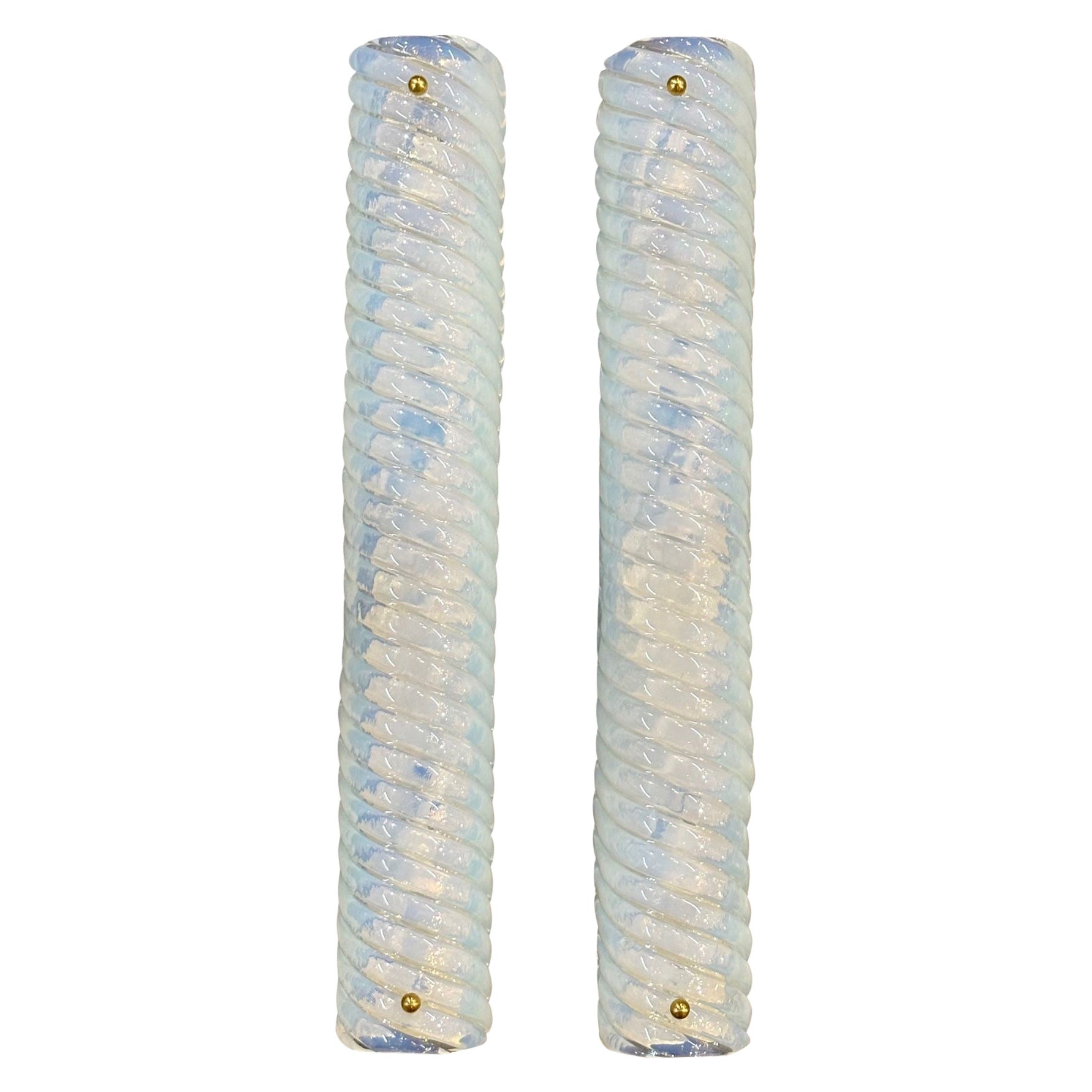 Pair of Murano Opaline Wall Sconces