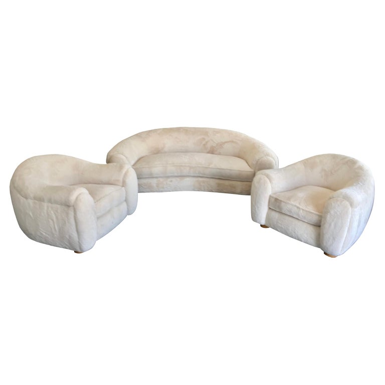 Set of Boule Sofa and Chairs For Sale at 1stDibs