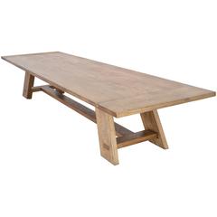 Custom Banquet Table in Vintage White Oak 8