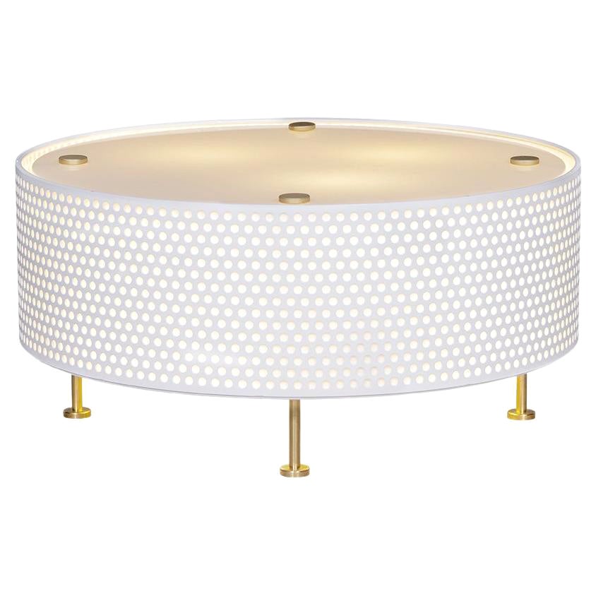 Pierre Guariche 'G50' Table Lamp for Sammode Studio in White For Sale