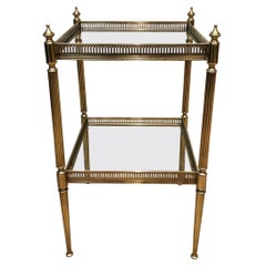 Neoclassical Style Brass Side Table by Maison Jansen