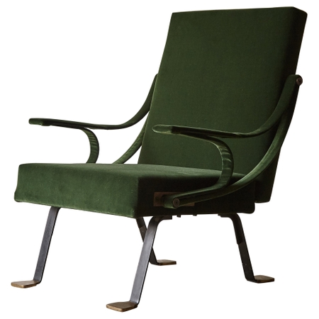 Original Ignazio Gardella Reclining Digamma Chair, 1960s, Italy