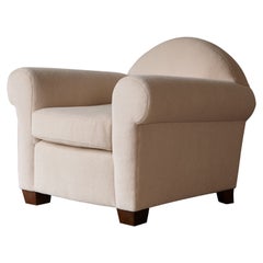 Elegant Armchair, Upholstered in Pure Alpaca