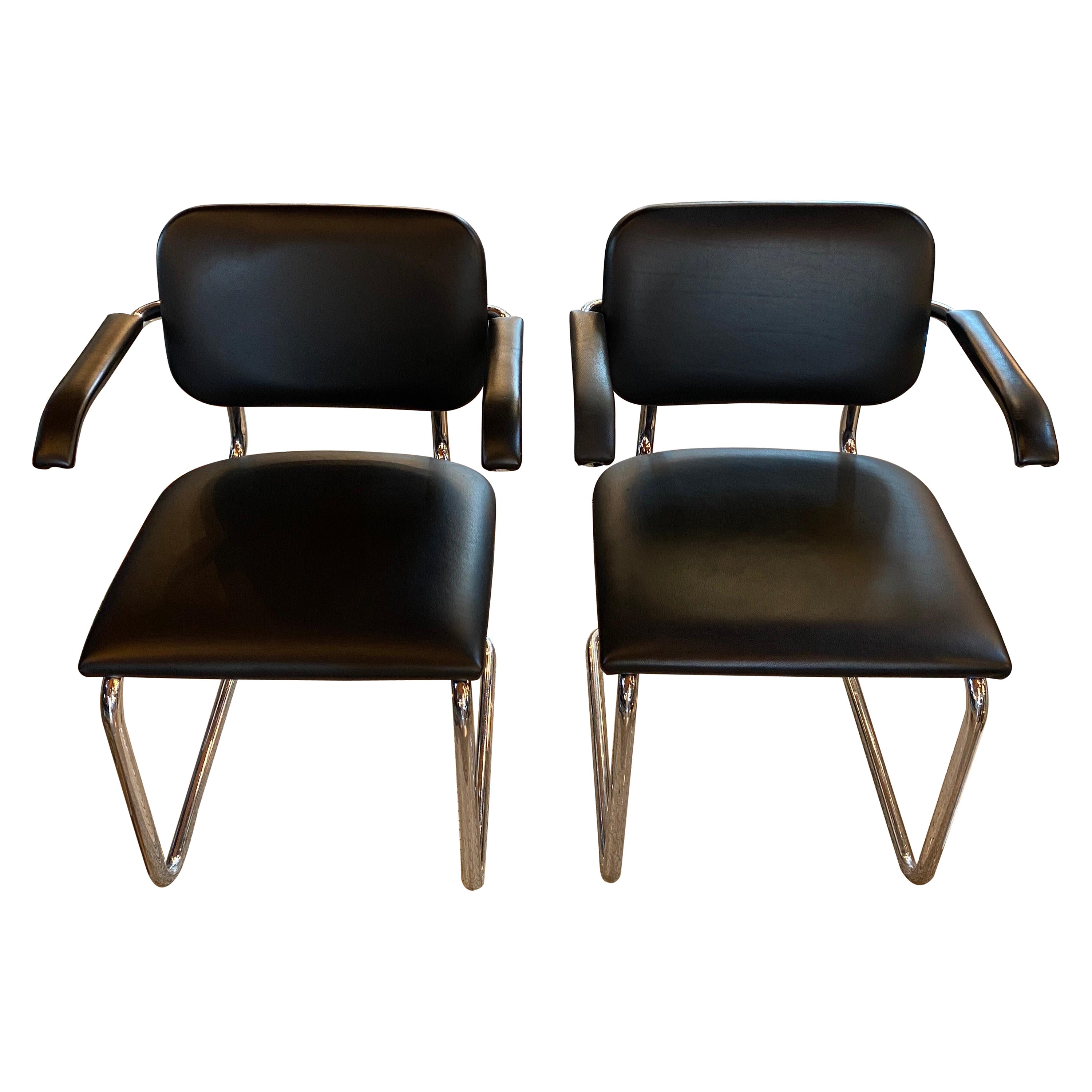 Pair of Cesca Arm Chairs by Marcel Breuer 1928 for Knoll