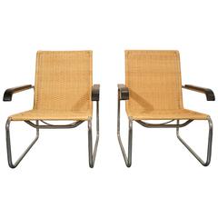 Pair of B 35 Lounge Chairs by Marcel Breuer for Thonet