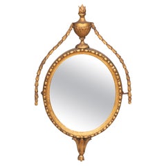 Antique Small George III Giltwood Mirror