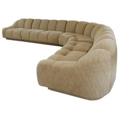 1990s Weiman Art Deco Designer Sectional Sofa 