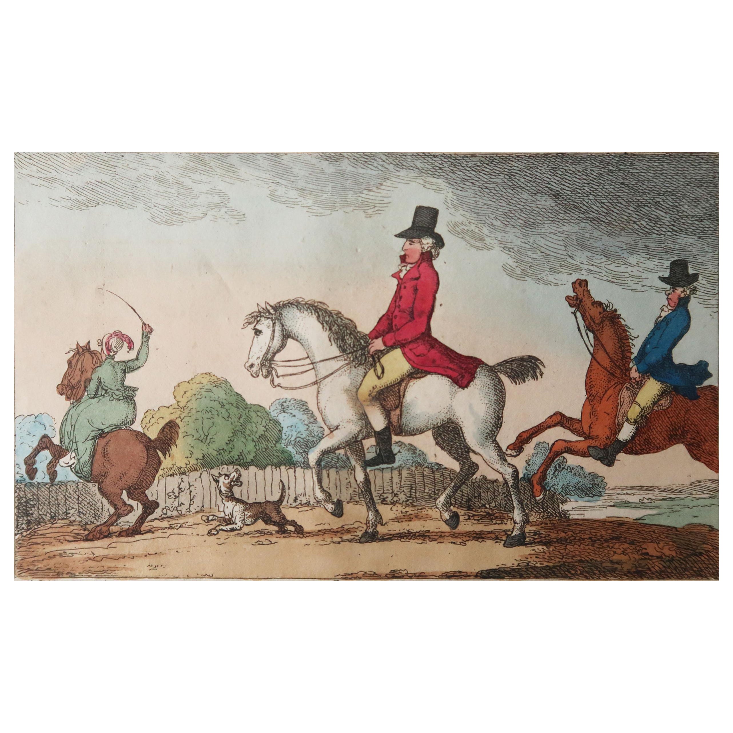 Antiker Druck nach Thomas Rowlandson, Mistaken-Notion, datiert 1808 im Angebot