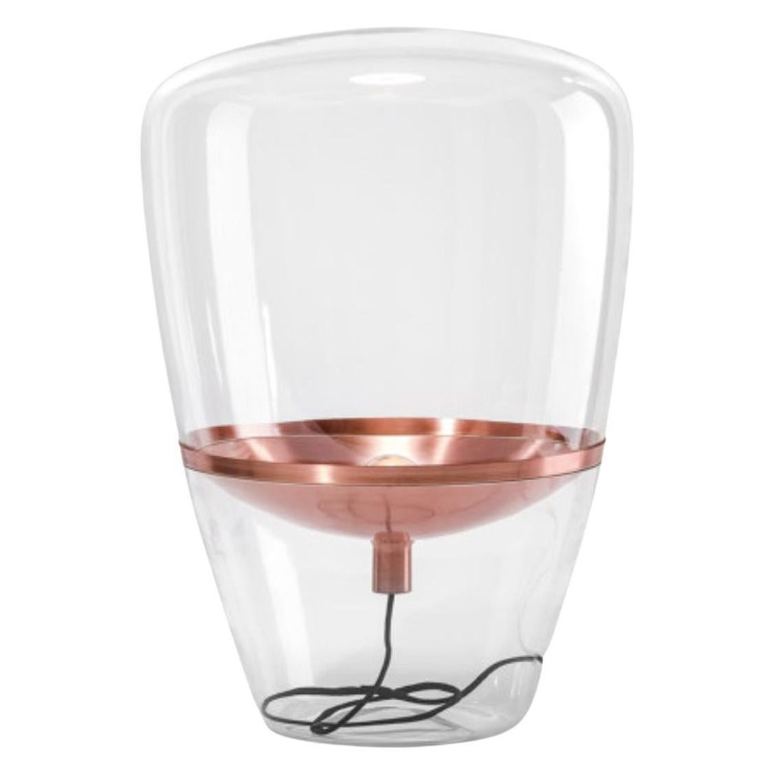 Large 'Balloons' Translucent Blown Glass & Copper Floor Lamp for Brokis