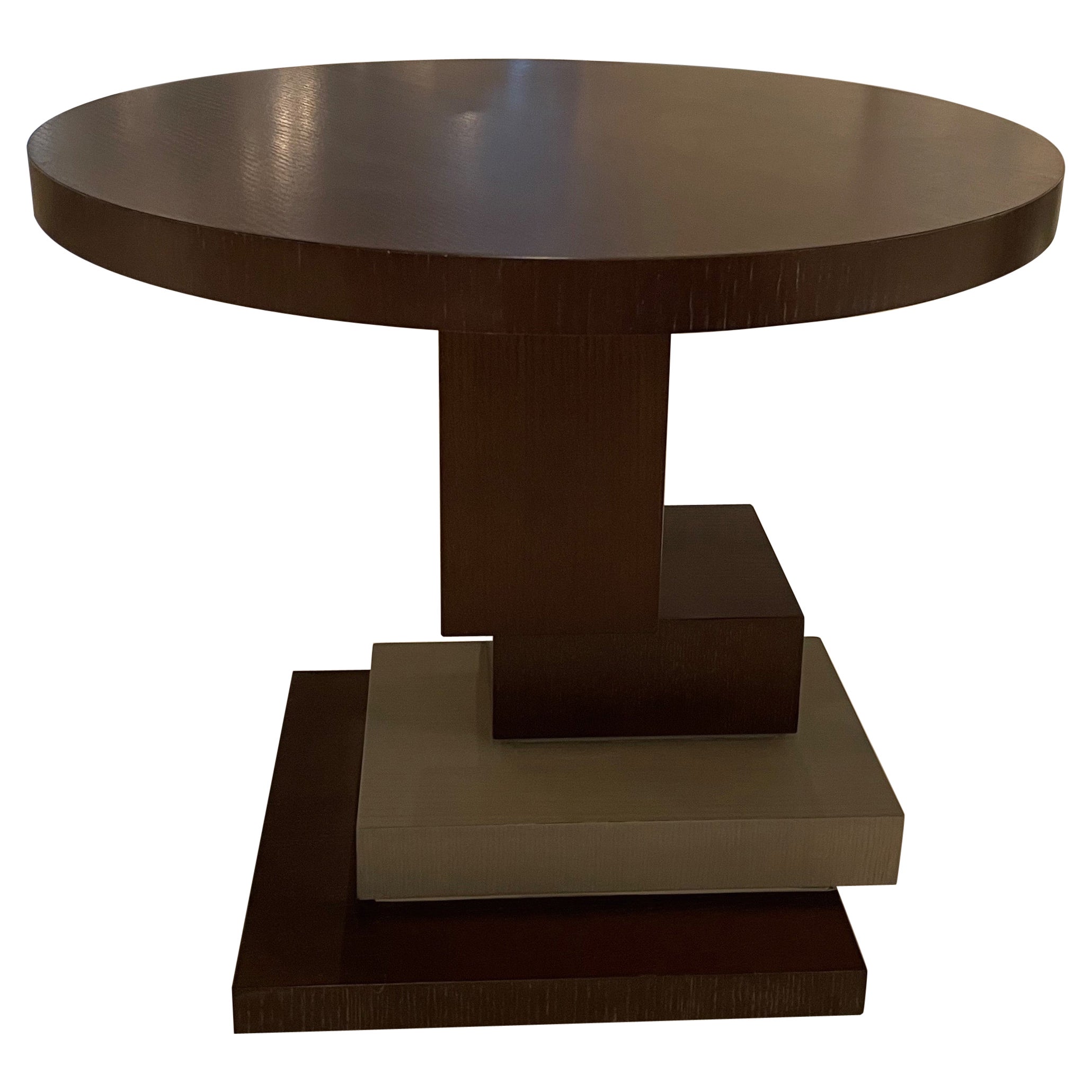 Century Vienna Echo Modern Sculptural Chairside Table For Sale