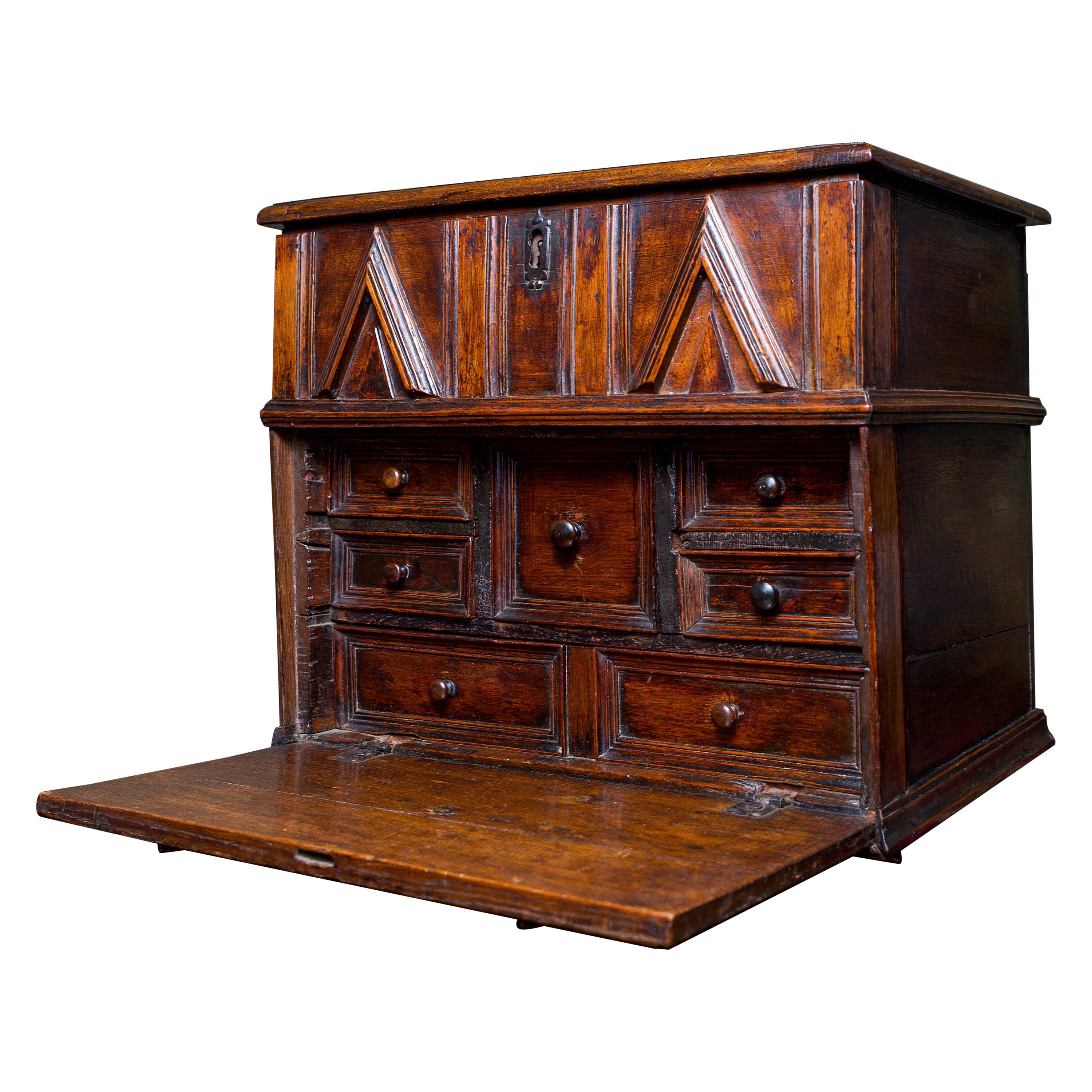 16th Century, Elizabeth I, Oak & Chestnut Table Cabinet, circa 1580-1600