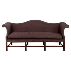 20th Century Chippendale Style Camel Back Sofa