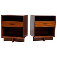 Frank Lloyd Wright for Henredon Pair of Nightstands