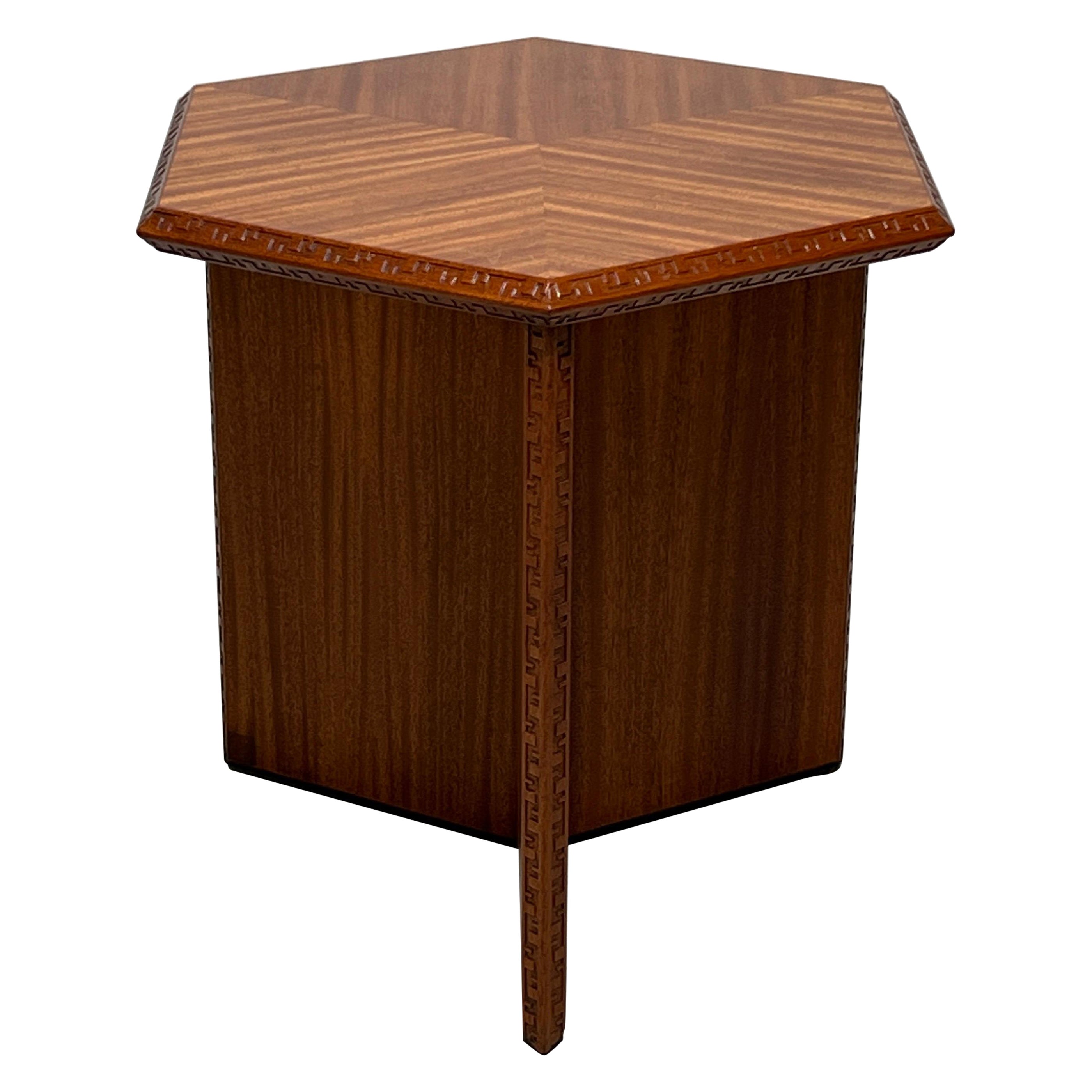 Sechseckiger Tisch von Frank Lloyd Wright für Henredon